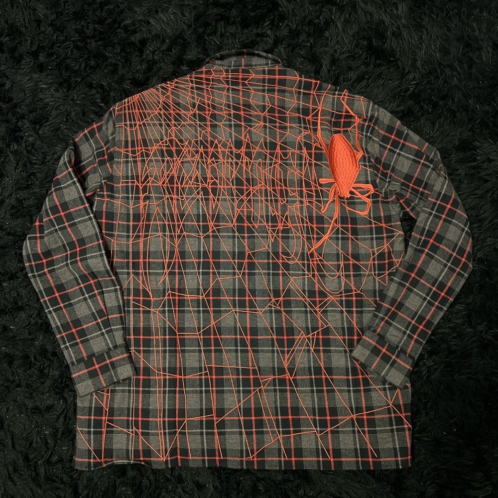 Revenge Black/Red Spider Flannel